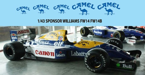 Decals for williams - 1/43,
