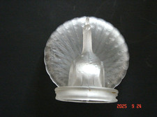 Vintage glass peacock