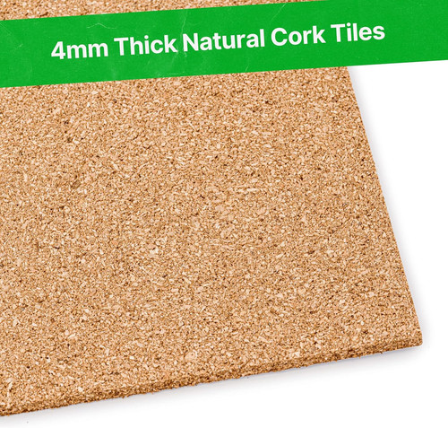 Natural cork tiles 300mm - 300mm, x