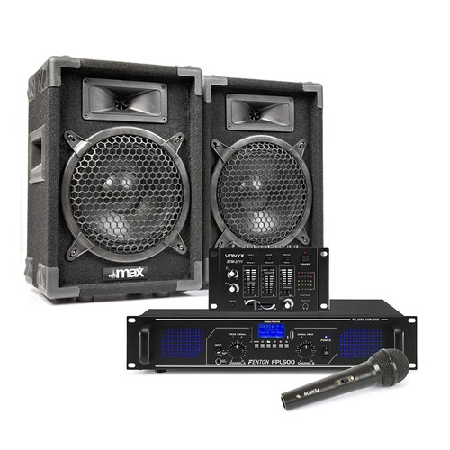 Max red passive dj speakers - 8",