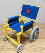BUILD-A-BEAR WORKSHOP BABW YELLOW & BLUE FOLDABLE BEAR WHEELCHAIR