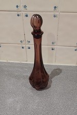 Vintage Bottle Purple Avon Burgandy tall decanter type