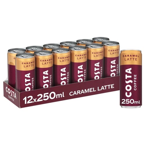 Costa coffee caramel latte - costa,