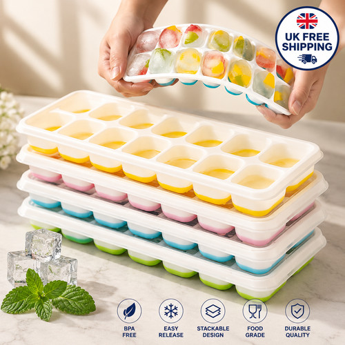 Grid silicone ice cube tray - 14,