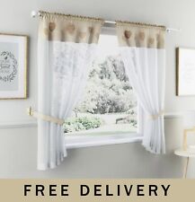 Natural Linen Kitchen Curtain