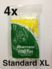 NEW 4 x Sharrow Standard XL Filter Tips 4 Packets x 200 Tips - 8mm Width