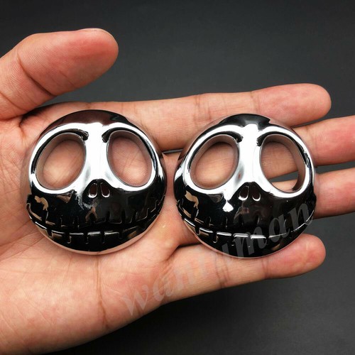 2pcs chrome metal jack - metal, 3d