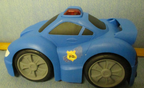 Police car with lights - b,