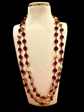 Chanel 1981 Red Gripoix Glass
