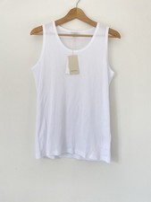 Sunspel Ribbed Vest White