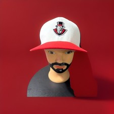 Red & Black Fitted Large Hat