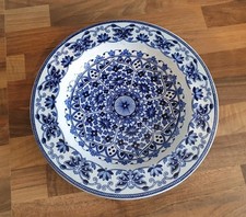 Antique plate blue white - antique,
