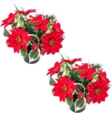 Cemetery Grave Pot Christmas