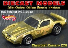 OLD 1982 CHEVROLET CAMARO Z28; VINTAGE 1/64 SCALE HOT WHEELS DIECAST MODEL CAR