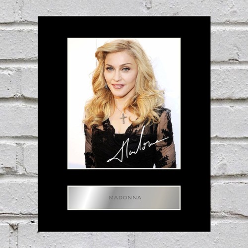 Madonna signed mounted photo - mounted,