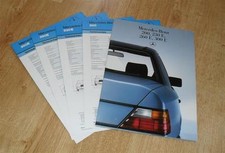 Mercedes Benz 200 230E 260E 300E W124 Saloon Brochure With Spec Sheets 1986