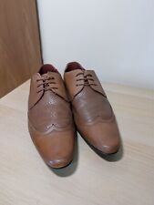 MENS NEXT HELL FOR LEATHER SIZE 10 EU 44 LIGHT BROWN LACE UP SHOES