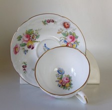 ANTIQUE COALPORT FLORAL CUP &
