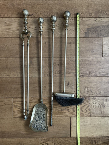 Vintage brass fire - brass,