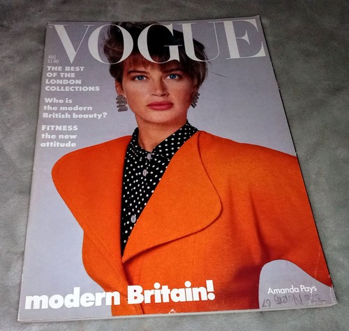 Vogue magazine august - august, 1986