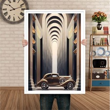 Classic Car Art Deco Wall Art