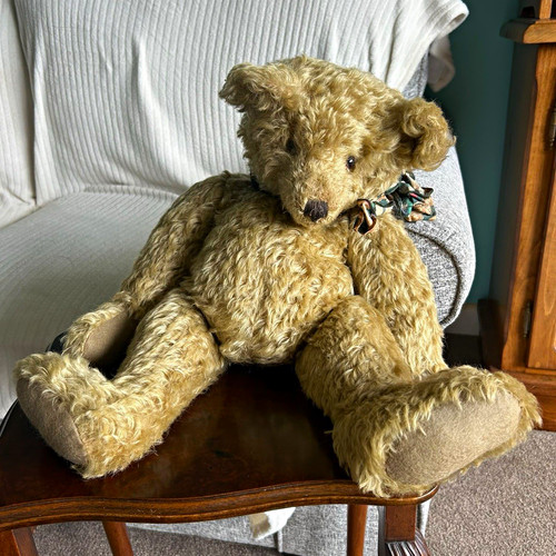 Large vintage golden teddy - large,
