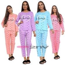 Ladies Pyjama Set Crew Neck
