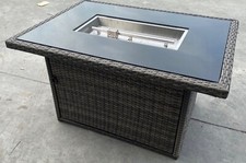 New brown rattan - brown, firepit