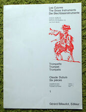 Six Pieces for Trumpet and Piano - Claude Dubuis: 2 Books with Parts 1972 Clean