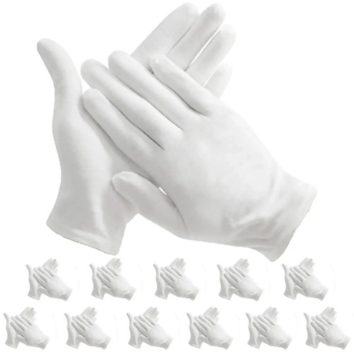 100 cotton white gloves sizes - 100%,