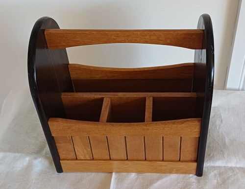 Wooden storage unit tool box - storage,