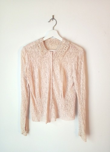 Edwardian cotton lace - , blouse