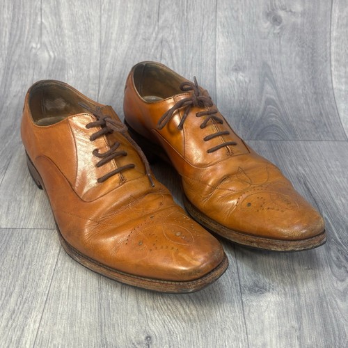 Loake design tan leather shoes - leather,