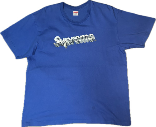 Ss20 supreme chrome logo tee - supreme,