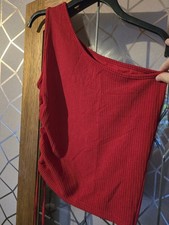 Shein Red Large One Shoulder