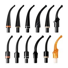 9mm Bent Curved Pipe Mouthpiece Stem Replacement For Tobacco Smoking Pipe DIY