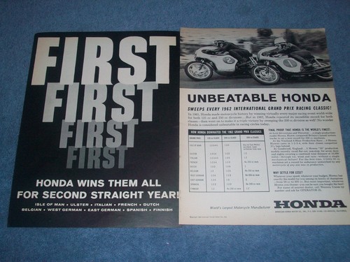 1963 honda motorcycles vintage - honda,