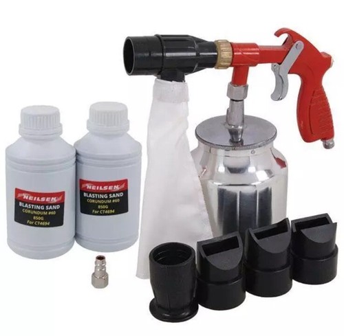 Air sandblaster gun kit - gun,