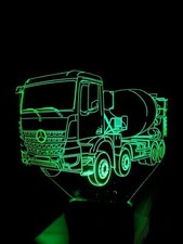 Ready Mix Concrete Mixer Truck Newest 3D Bluetooth, Sensor Lamp Base APP Control