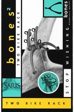 New! Saris Bones 2 Bike Rack Trunk Mount Bicycle Carrier Holds 2 Bikes - Gray