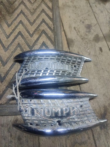 Vintage triumph petrol tank - vintage,