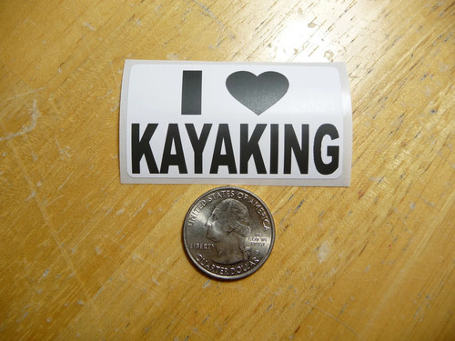 Love kayaking sticker decal - kayaking,