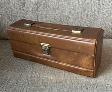  Vintage Cassette Tape Holder Music Holds 15 Tapes Storage Carry Case Retro