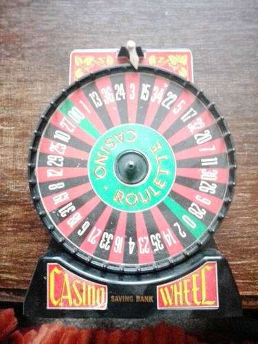 Vintage casino roulette wheel - vintage,