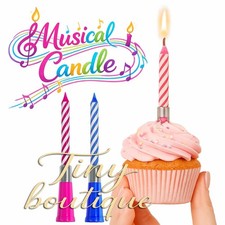 Musical candle party cake - candle,