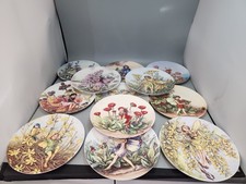 Complete Set Of 12 Wedgwood World Of Flower Fairies Plates Cicely Mary Barker