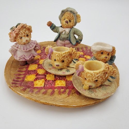 Miniature figural tea set - miniature,