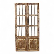 Pair of Antique Vintage Indian Doors Shutters