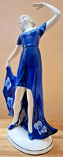 Art deco figurine lady - figurine, of
