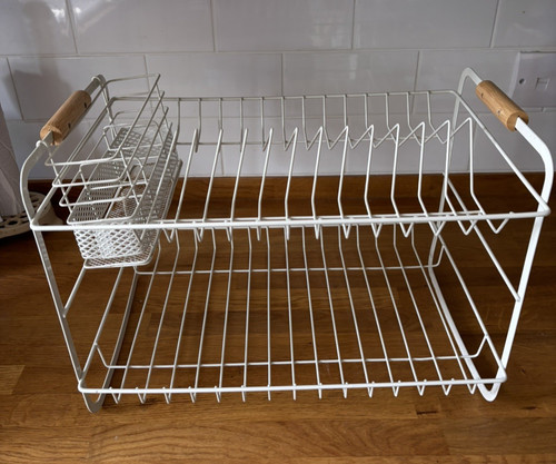 Dunelm cream metal two - metal, tier